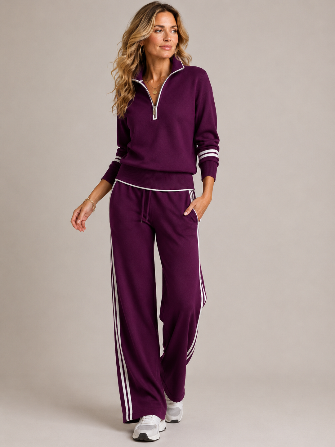 Marnelle | Relaxed Zip Two-Piece Set