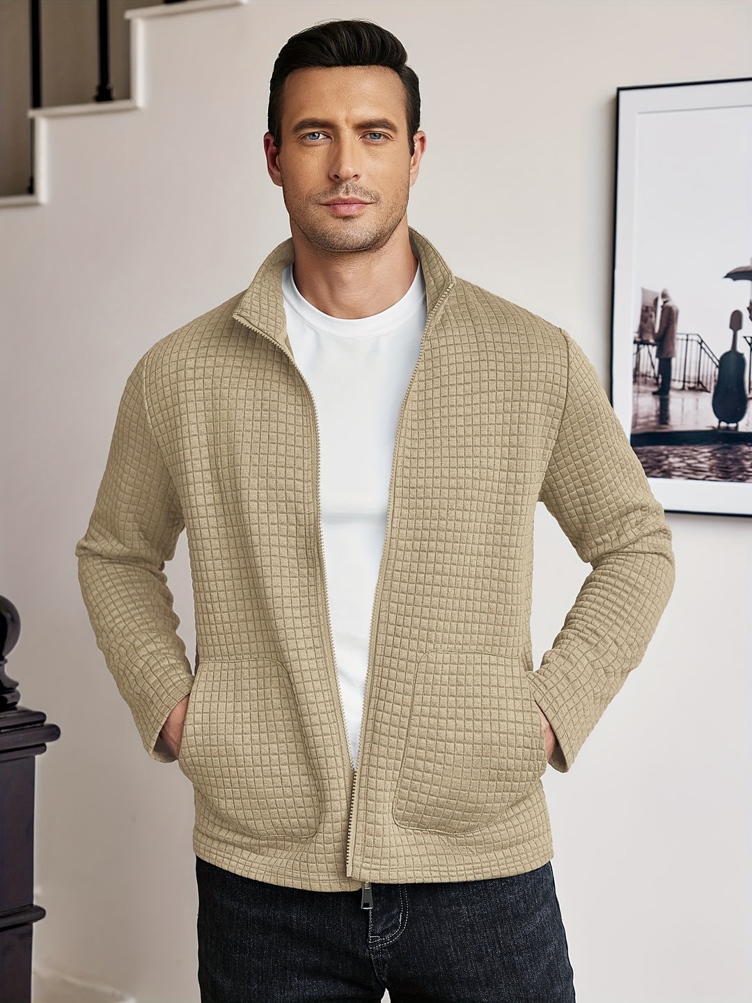 Lawrence | Textured Zip-Up Jacket