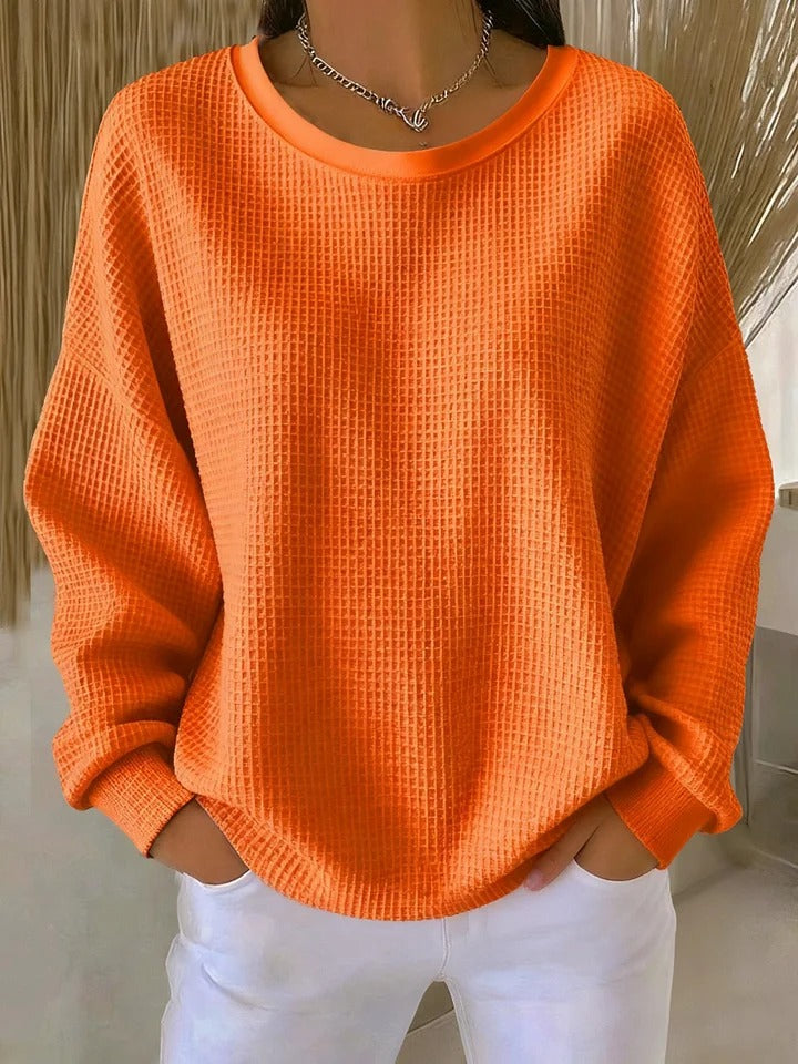 Trudy | Relaxed Waffle-Textured Sweater