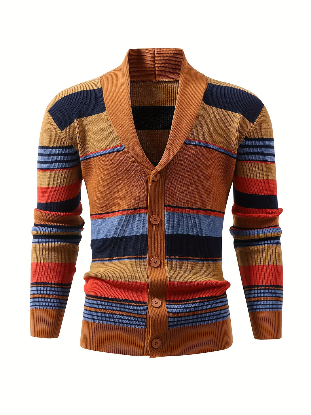 Malcolm | Striped Button-Front Cardigan
