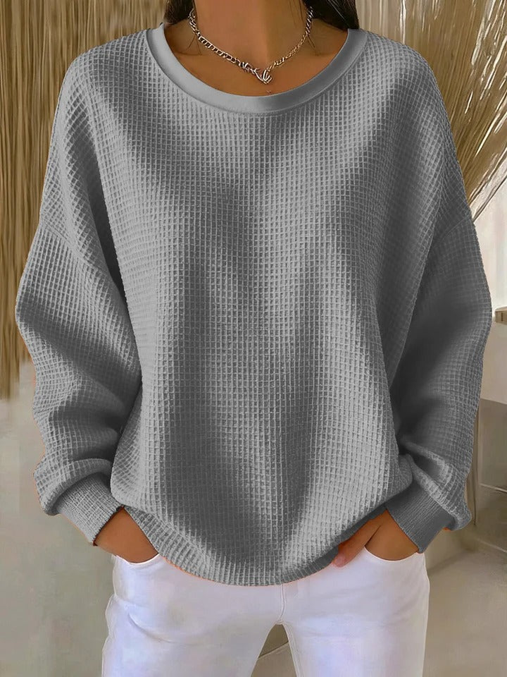 Trudy | Relaxed Waffle-Textured Sweater