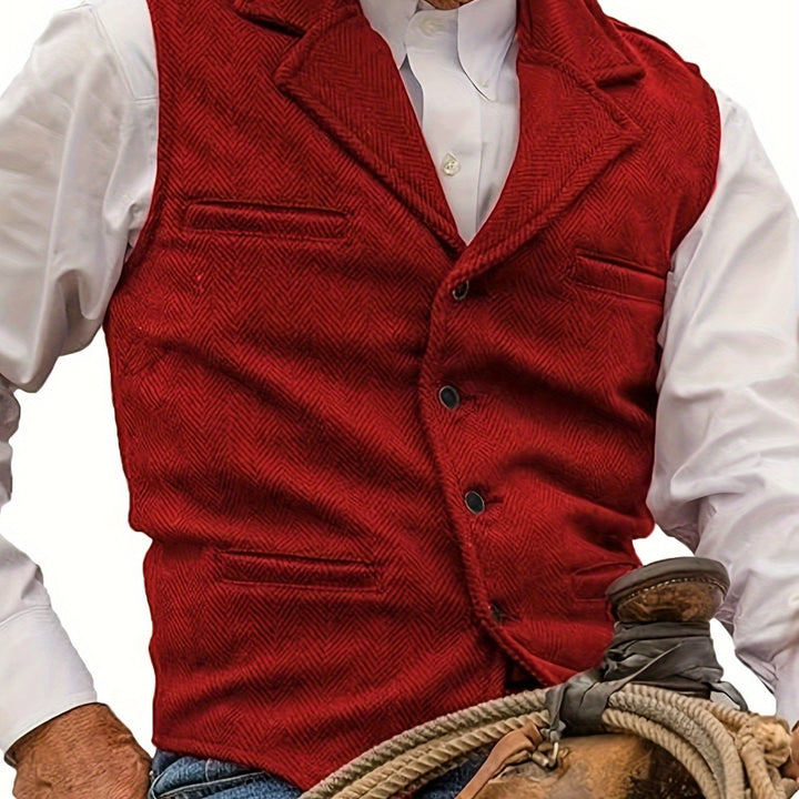 Barnaby | Heritage Herringbone Vest
