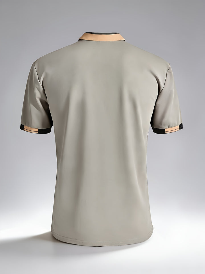 Alessio | Men's Contrast-Tipped Collar Polo