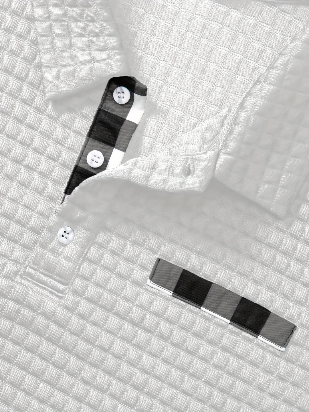 Hollis | Textured Long-Sleeve Polo Shirt