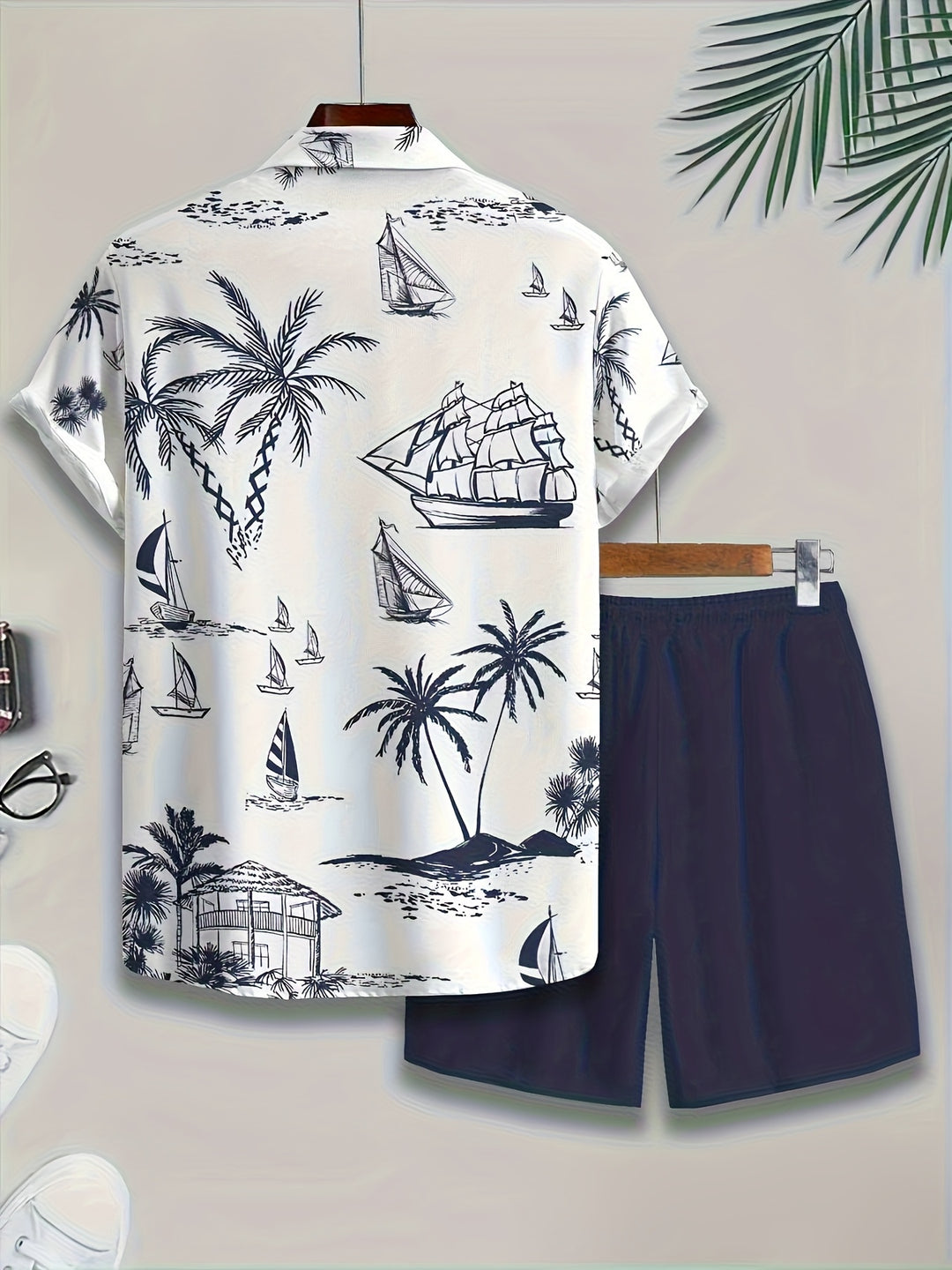 Montego | Men's Hawaiian Print Shirt & Shorts Set