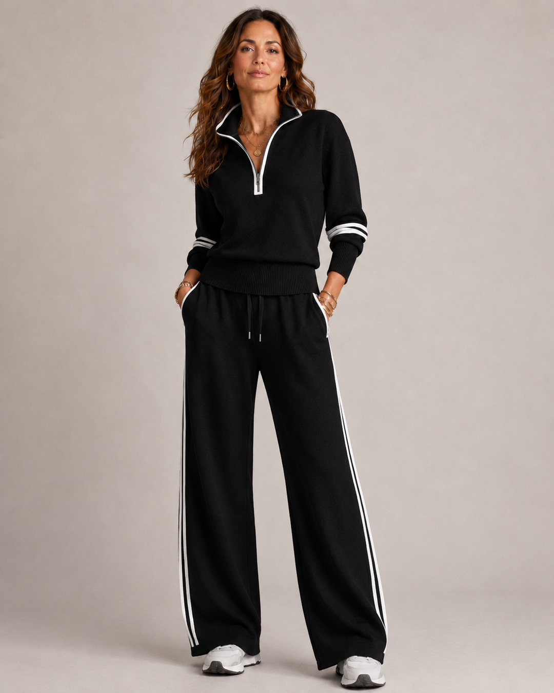 Marnelle | Relaxed Zip Two-Piece Set