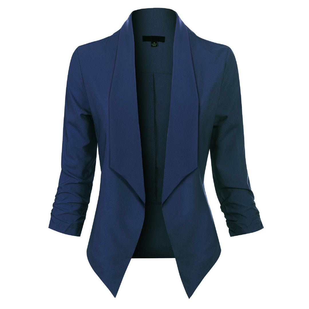 Ophelia | Open-Front Draped Blazer