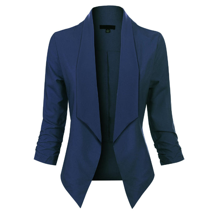 Ophelia | Open-Front Draped Blazer