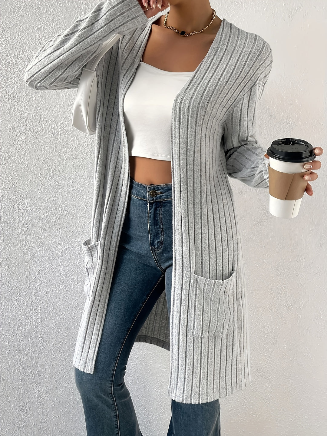 Sasha | Longline Open-Front Cardigan