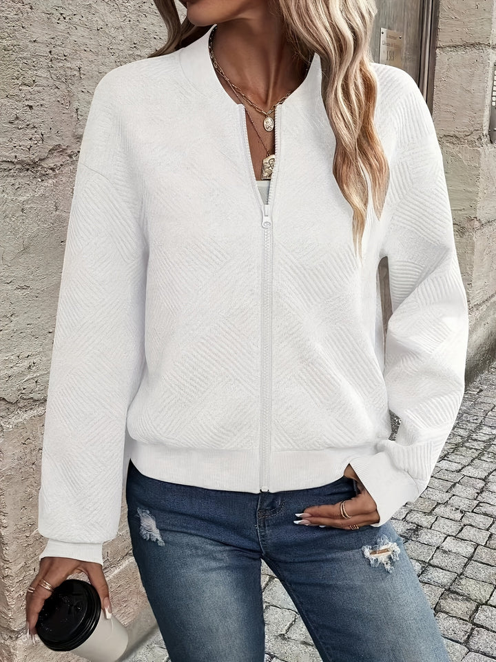 Charlotte | Textured Zip-Up Jacket