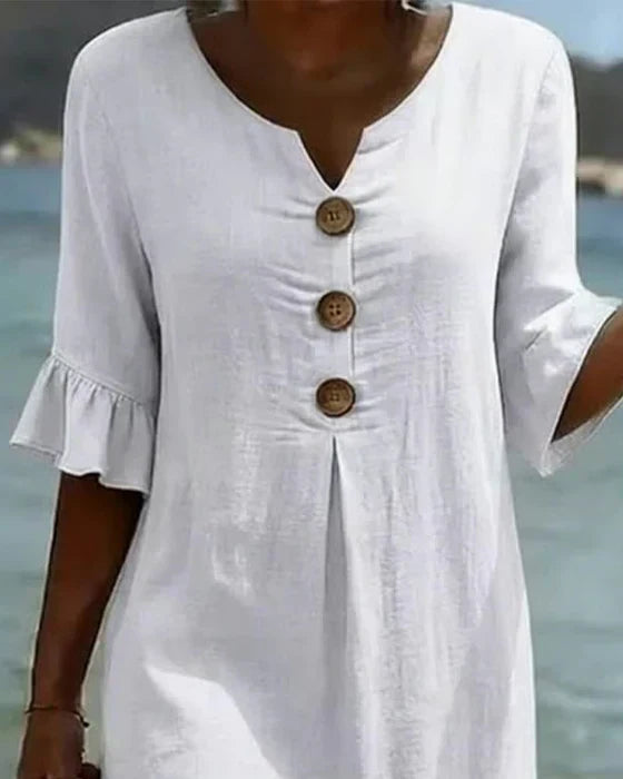 Astrid | Relaxed Button-Front Dress