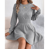 Marceline | Cable-Knit Christmas Sweater Dress