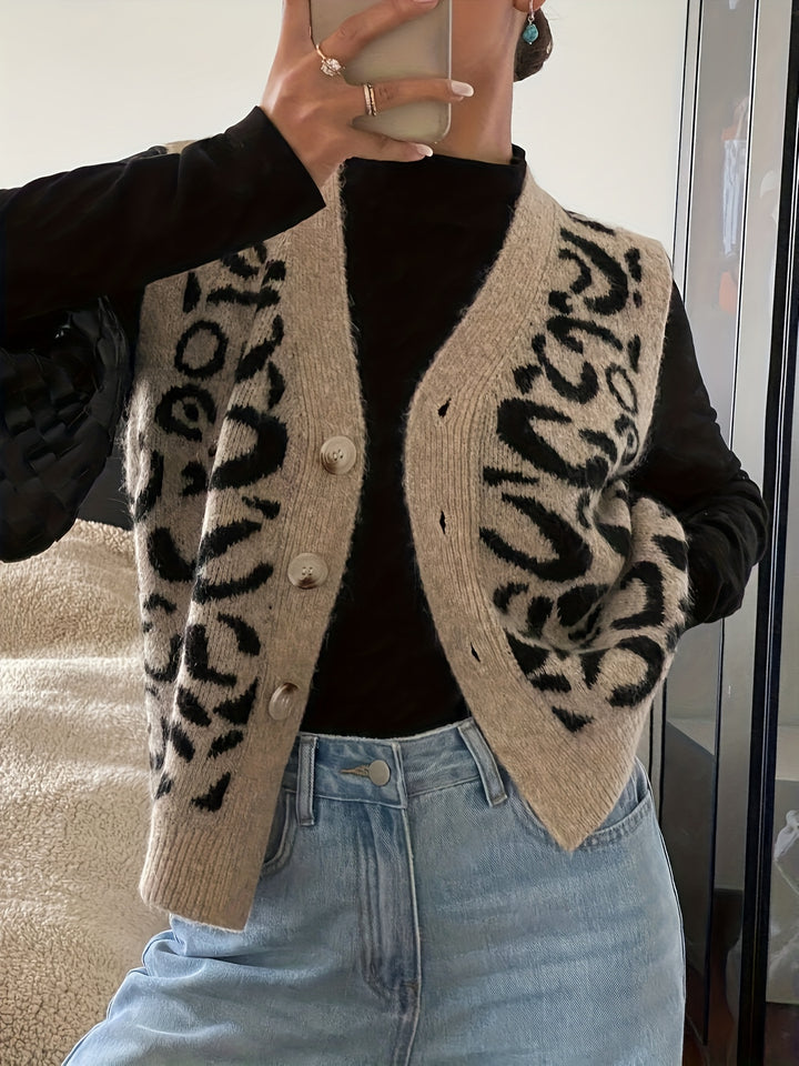 Talia | Button-Front Knit Vest