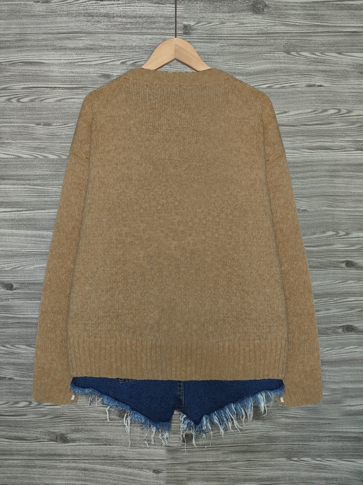 Lydia | Cozy Cat-Print Sweater