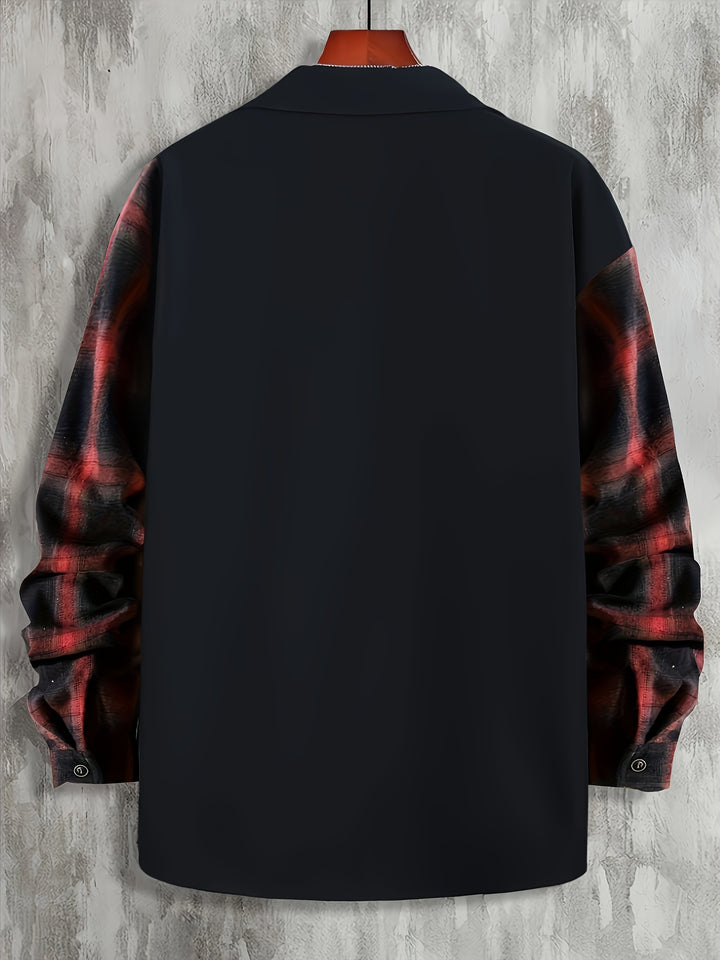 Callum | Contrast-Panel Pocket Shirt