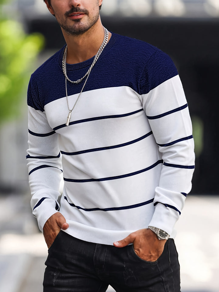 Harvey | Striped Crew Neck Sweater