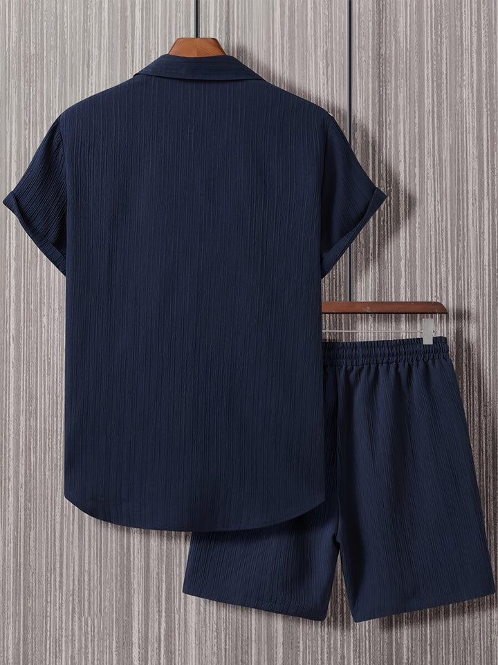 Caden | Men's Short Sleeve Shirt & Shorts Set