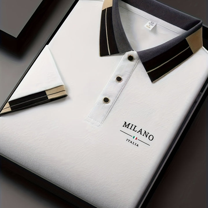 Alessio | Men's Contrast-Tipped Collar Polo