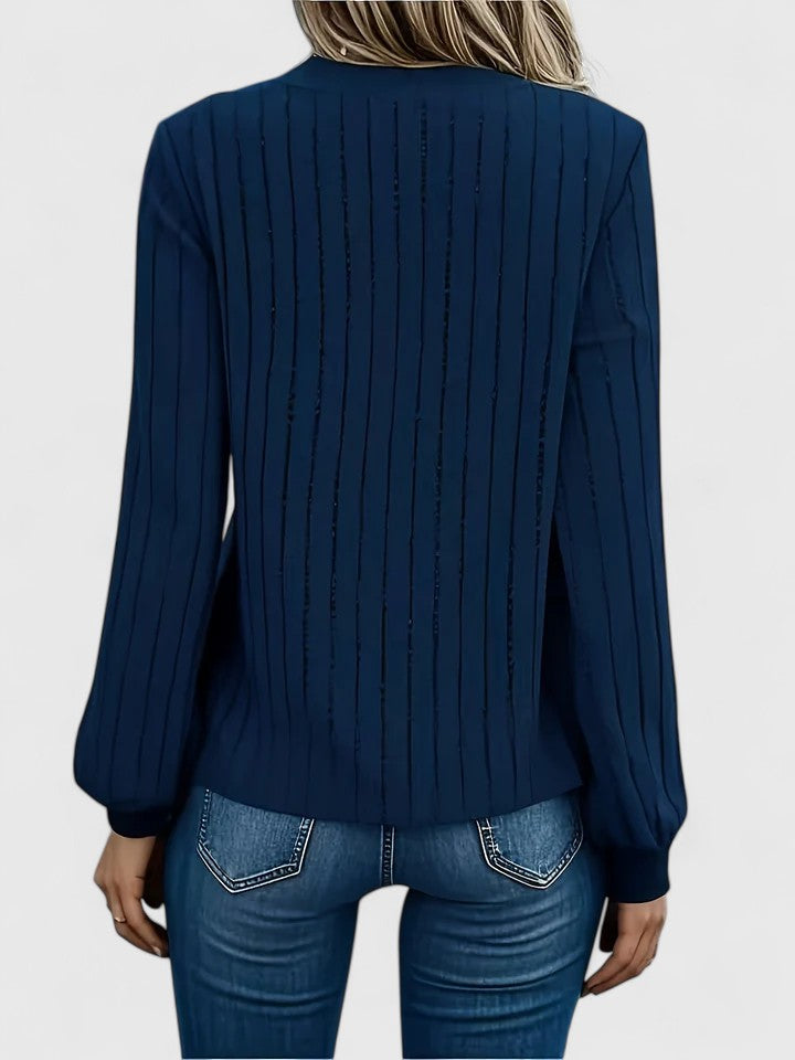 Bernice | Softly Textured V-Neck Sweater