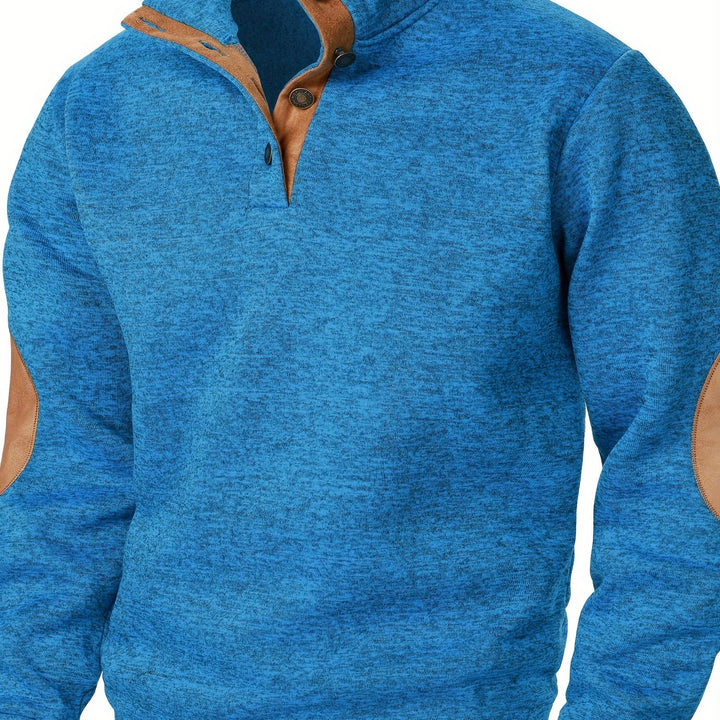 Gideon | Button-Placket Casual Sweatshirt