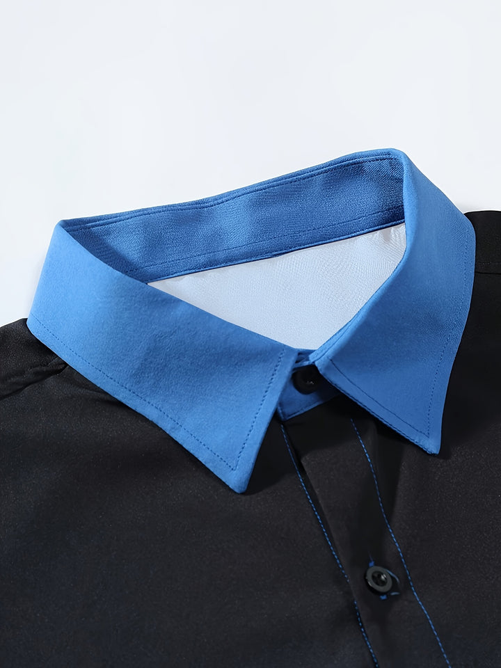 Ambrose | Men's Gradient Print Long Sleeve Shirt