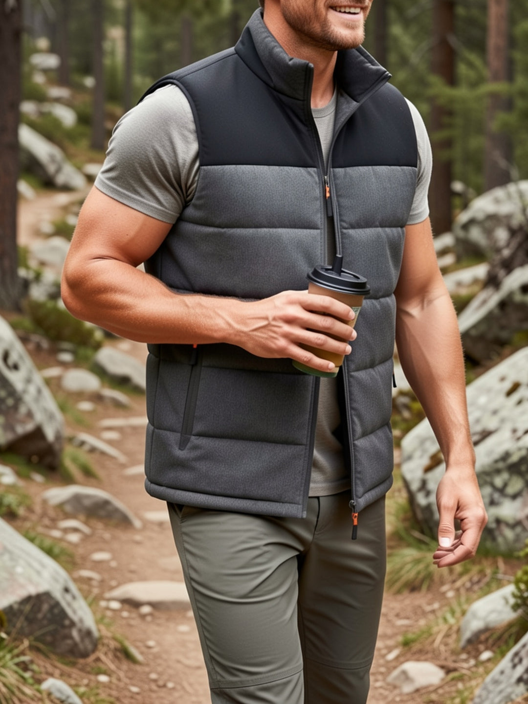 Everett Ridge | Quilted Stand-Collar Gilet