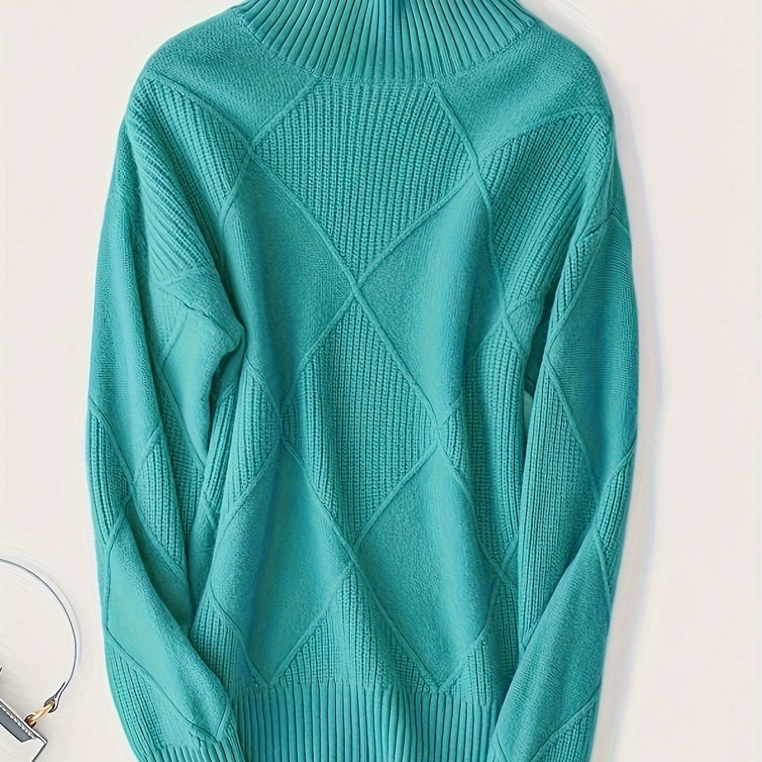 Cornelia | Cozy Textured Turtleneck Sweater