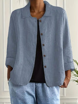 Cordelia | Relaxed Button-Front Shirt Jacket