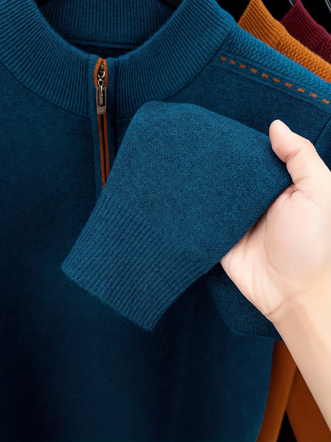 Ambrose | Zip-Neck Pullover Sweater