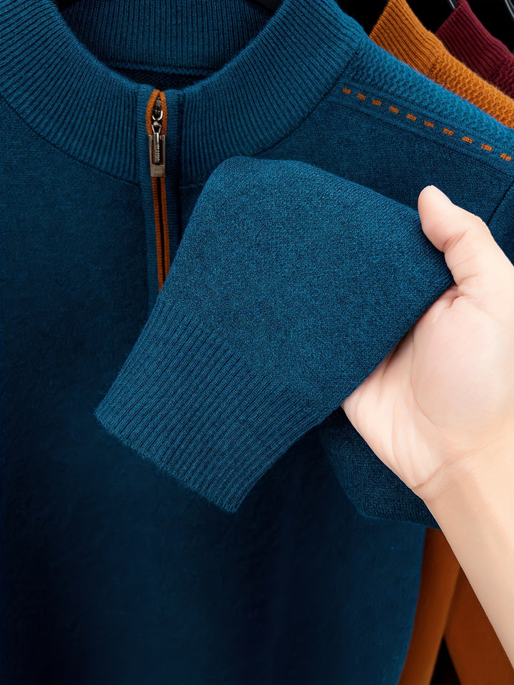 Ambrose | Zip-Neck Pullover Sweater