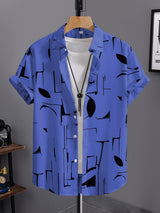 Calder | Men's Beach Print Short Sleeve Shirt