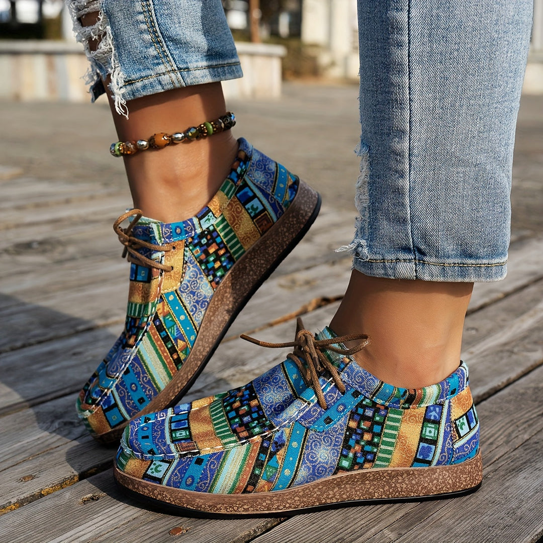 Faye | Boho Patterned Comfort Sneakers