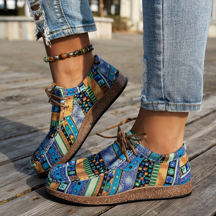 Faye | Boho Patterned Comfort Sneakers
