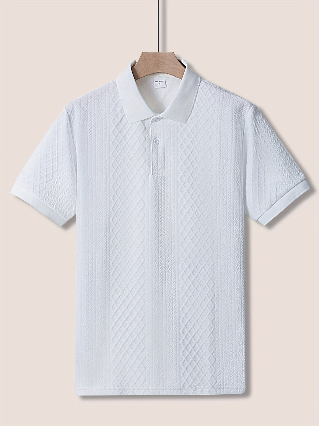 Elias | Textured Short-Sleeve Polo Shirt