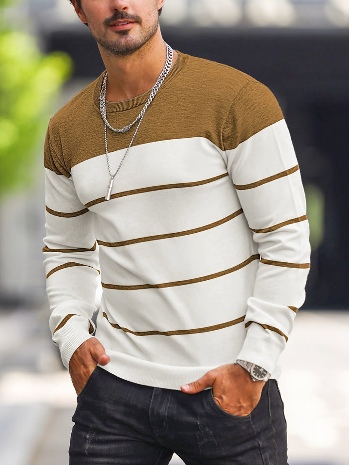 Harvey | Striped Crew Neck Sweater