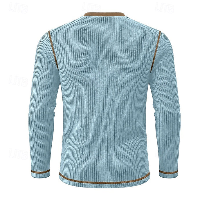 Theodore | Ribbed Long-Sleeve Henley