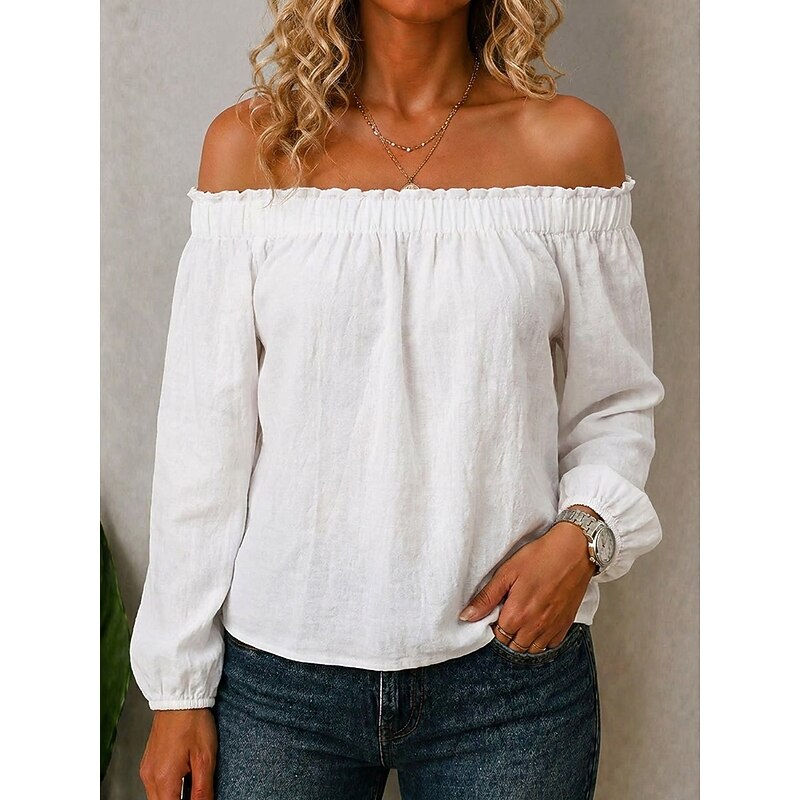 Beatrice | Off-Shoulder Long Sleeve Top