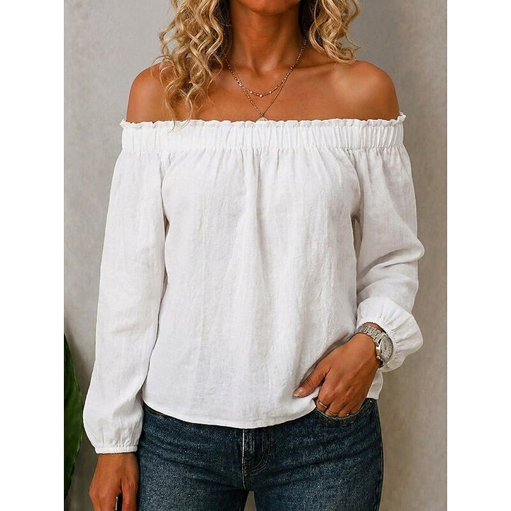 Beatrice | Off-Shoulder Long Sleeve Top