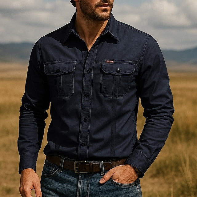 Wesley | Rugged Utility Long Sleeve Shirt