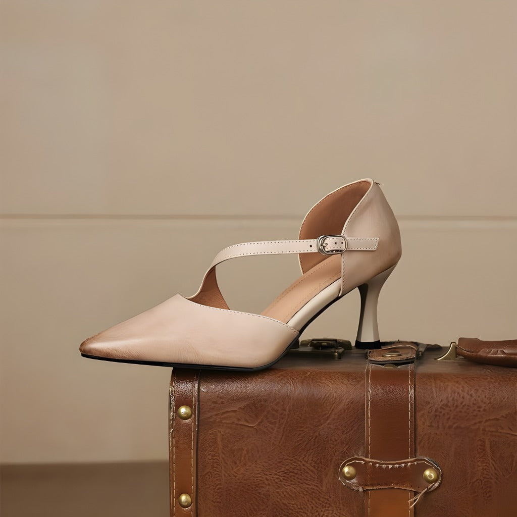 Bellamy | Elegant Crossover Strap Heels