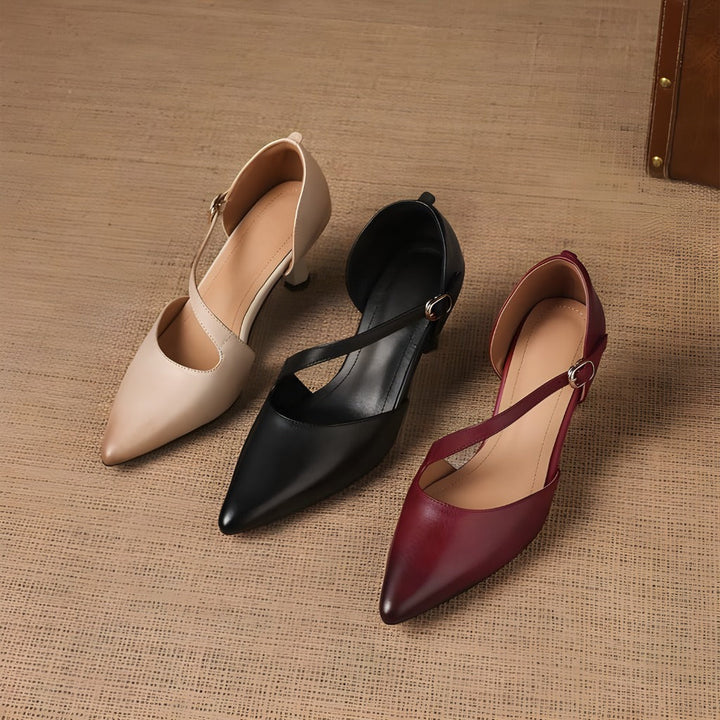 Bellamy | Elegant Crossover Strap Heels
