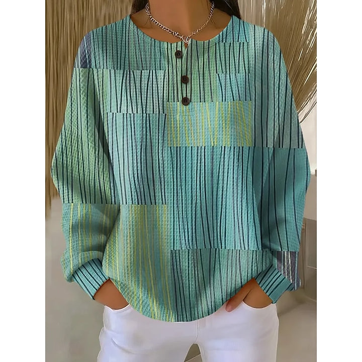 Coralyn | Buttoned Artistic Top