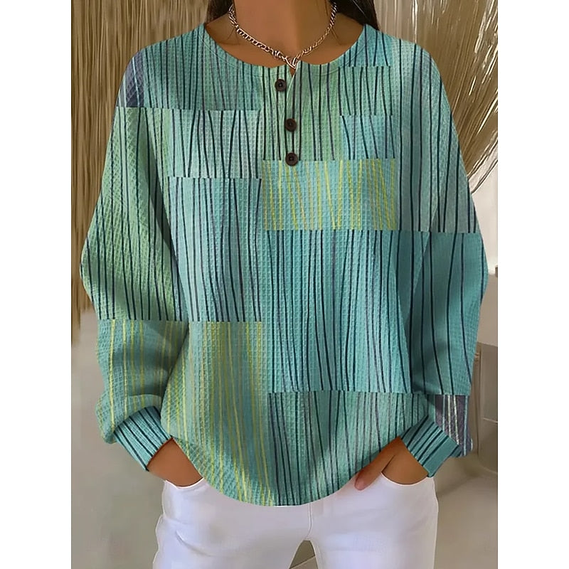 Coralyn | Buttoned Artistic Top