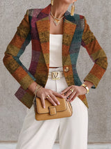 Leontine | Autumn Checked Blazer
