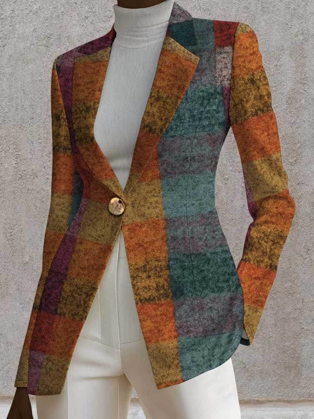 Leontine | Autumn Checked Blazer