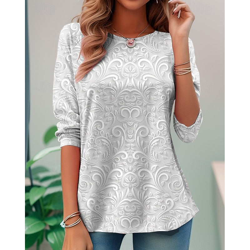 Diane | Elegant Floral Tunic