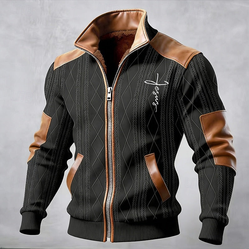 Donovan | Fleece-Lined Stand Collar Jacket
