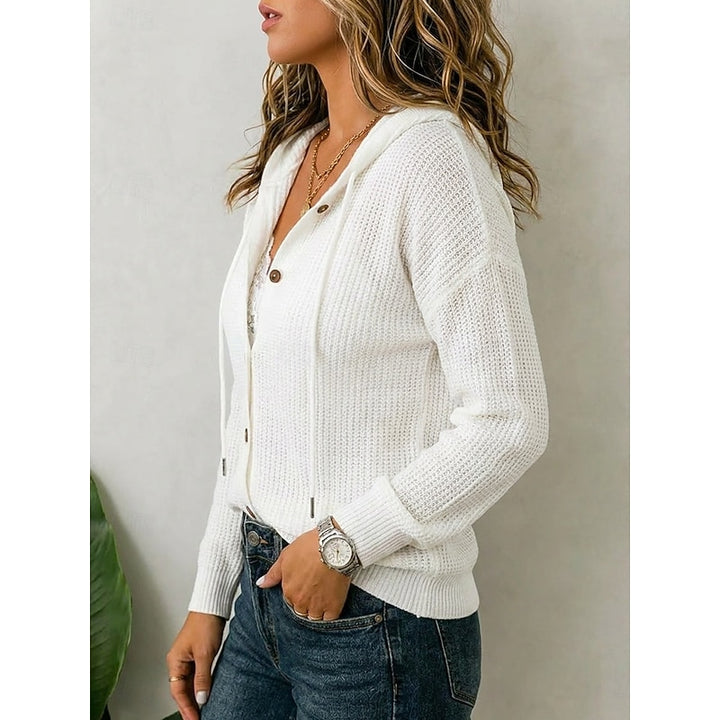 Iris | Hooded Button-Front Cardigan