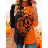 Darcy | Halloween Long-Sleeve Crew Neck Top