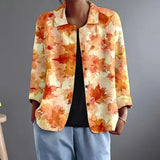Clarissa | Painterly Open-Front Jacket
